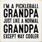Pickleball Grandpa Wooden Sign Solid Pine Rustic Shelf or Wall